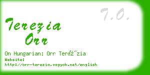 terezia orr business card